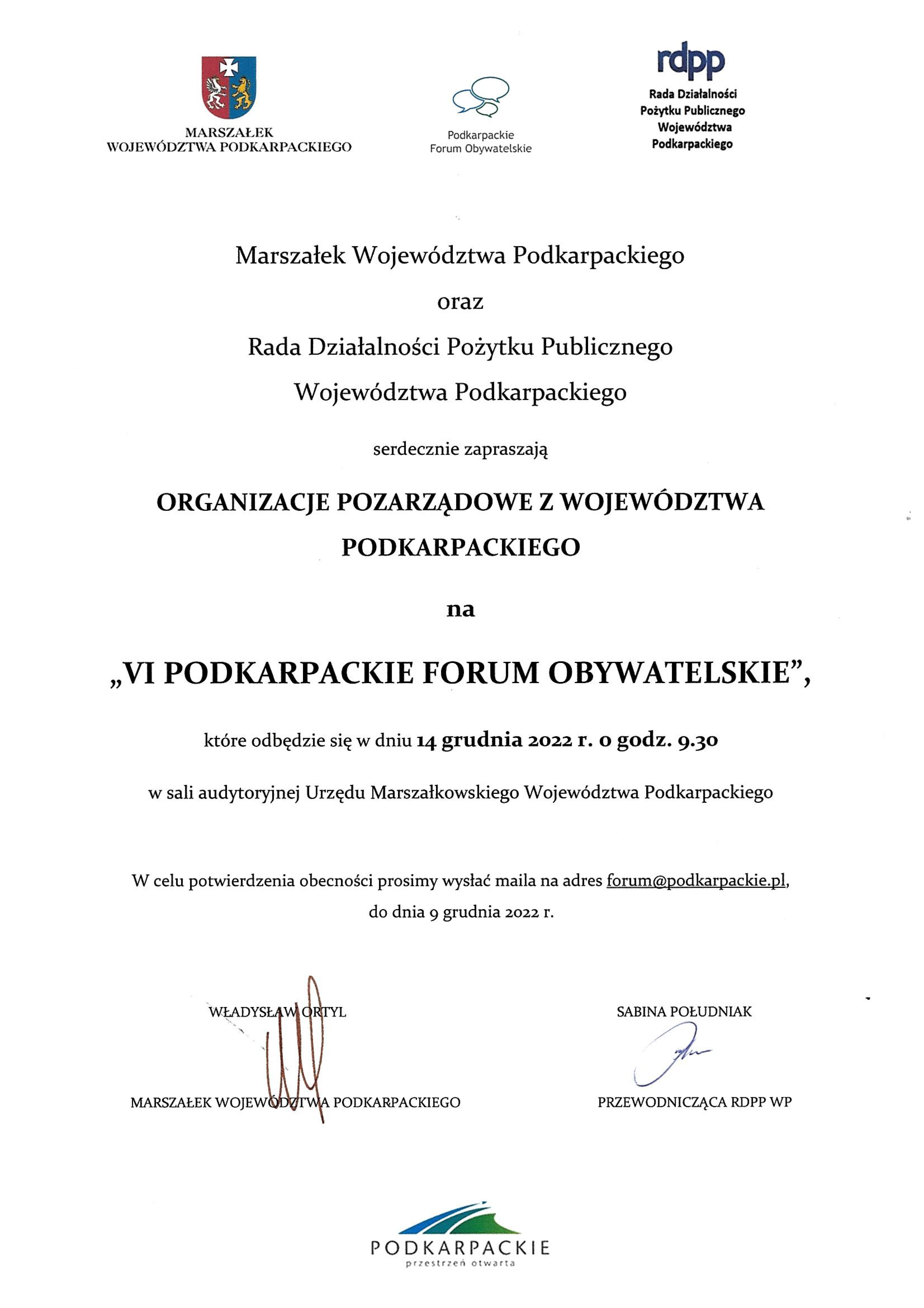 zaproszenie